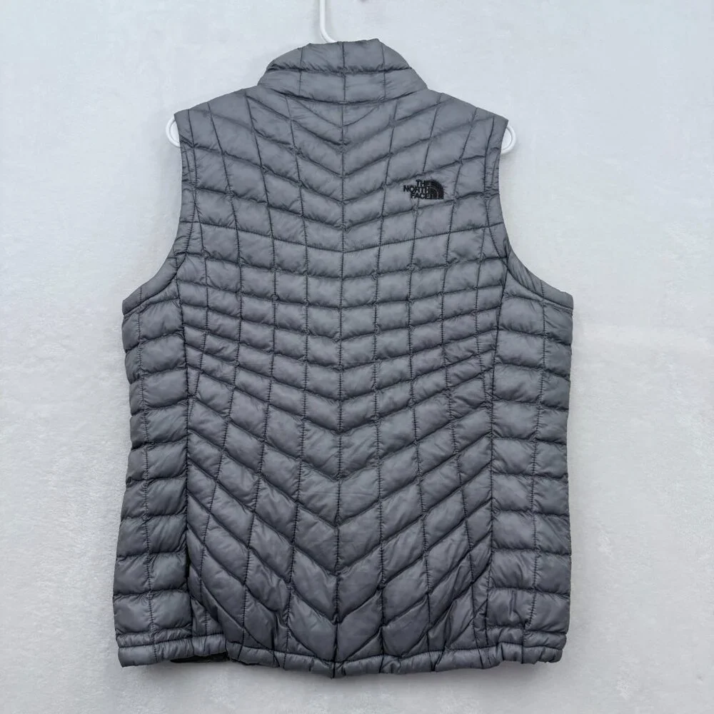 The North Face Puffer Vest Womens L Full Zip Lightweight Thermobal Line